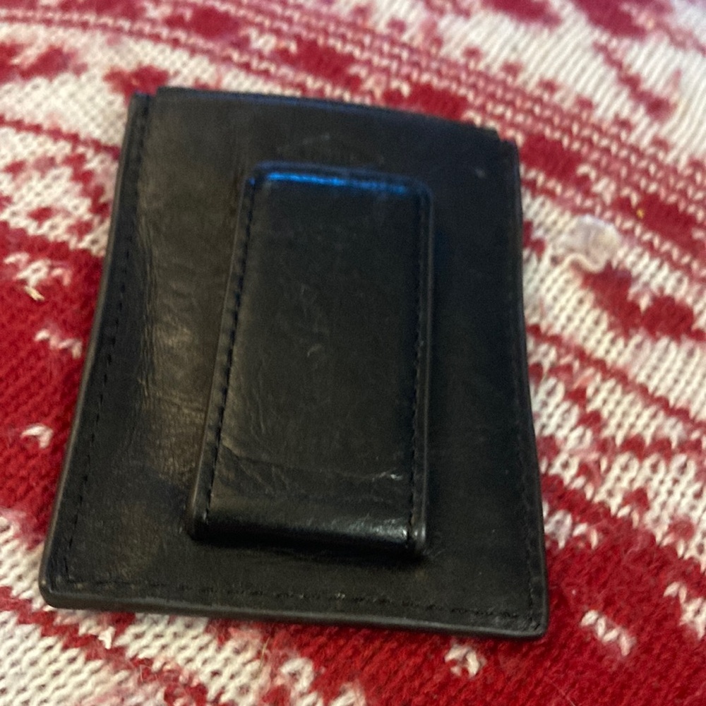 Fossil leather money clip